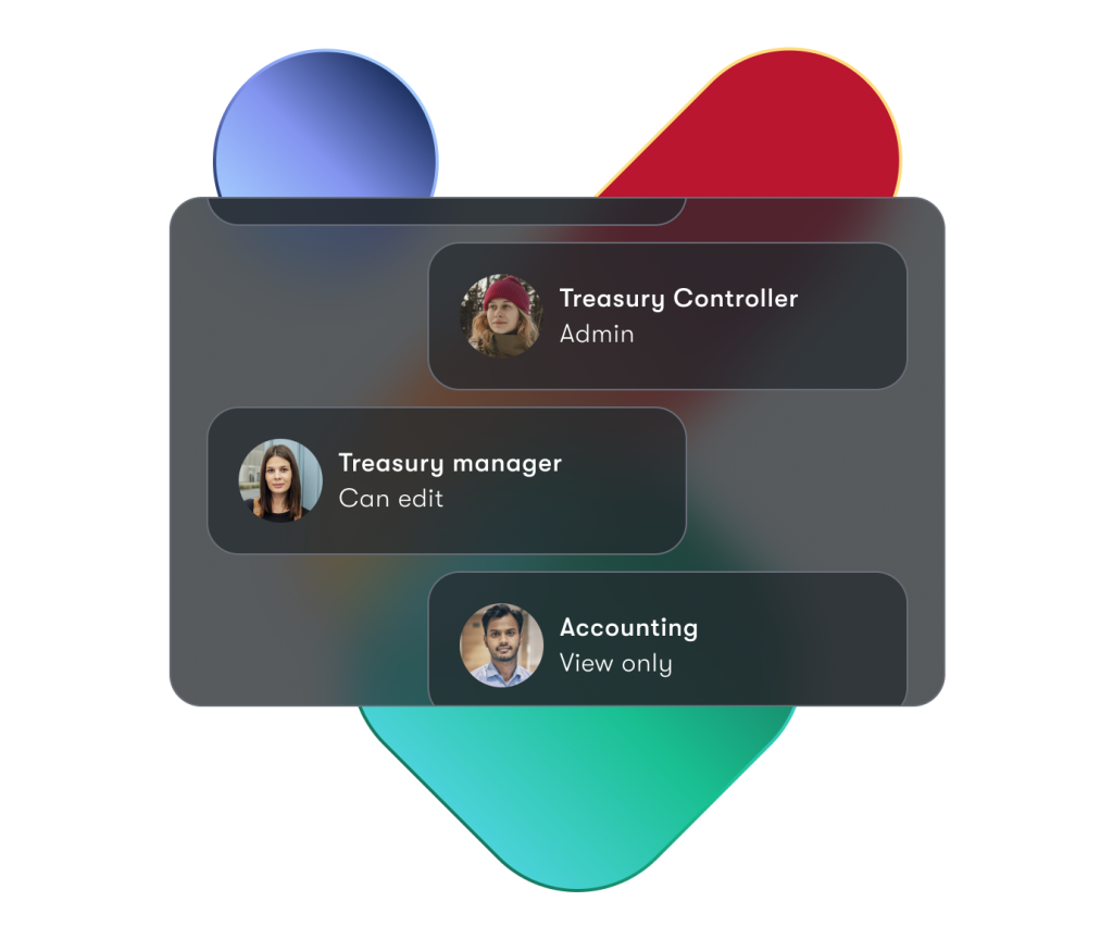 User interface showing access controls