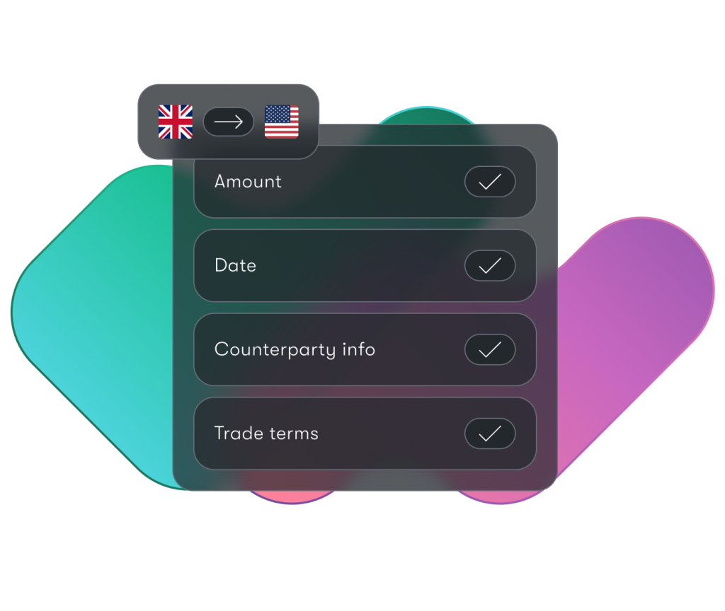 User interface showing deal capture
